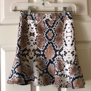 Snakeskin skirt